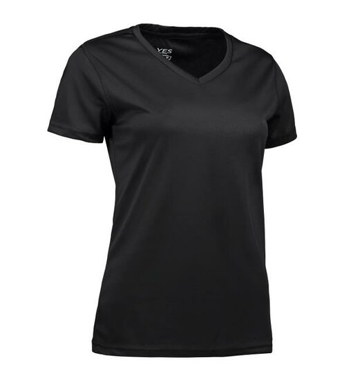 ID Dames sportshirt zwart