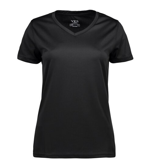 ID Dames sportshirt zwart voor