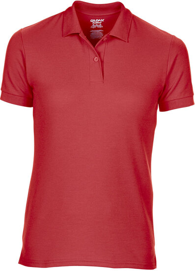 Gildan Polo dames rood