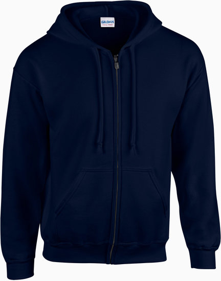 Gildan Hoodie rits navy