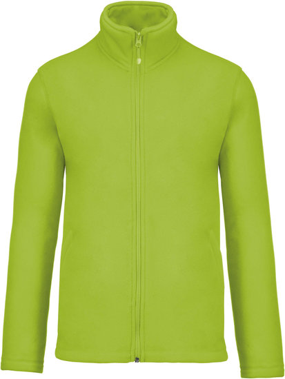 Fleecevest met rits lime