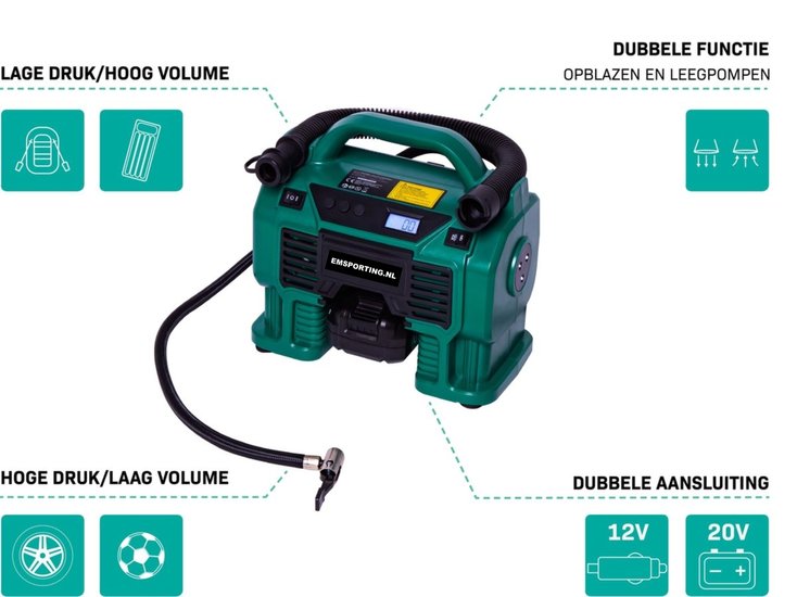 Compressor ballenpomp | Automatische stopfunctie 2