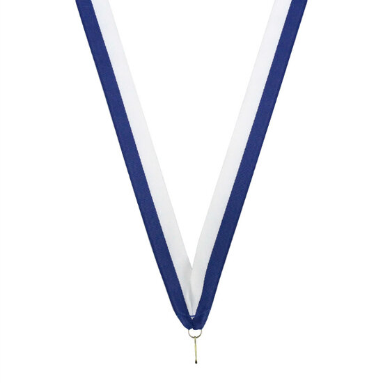 Neklint medaille blauw wit