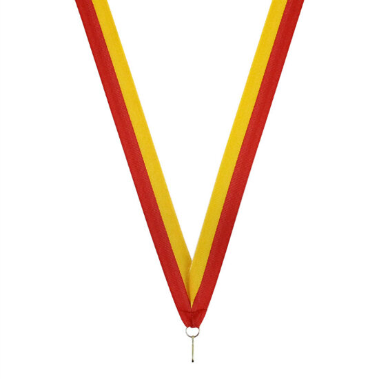 Neklint medaille geel rood