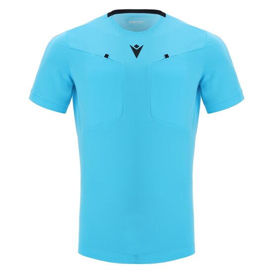 Macron scheidsrechtersshirt blauw