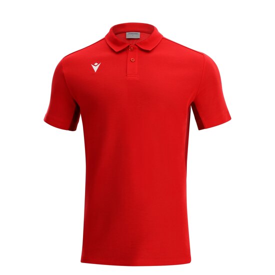 Macron Clarinet piquet poloshirt rood