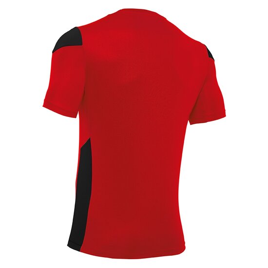 Macron Polis shirt rood zwart