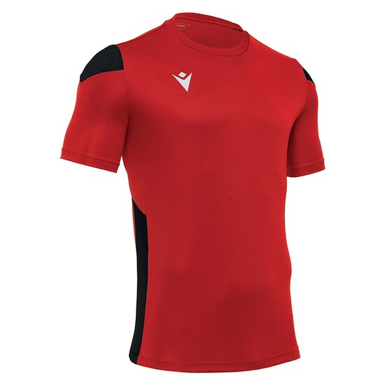 Macron Polis shirt rood zwart