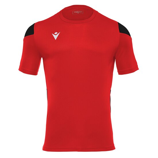 Macron Polis sportshirt rood zwart