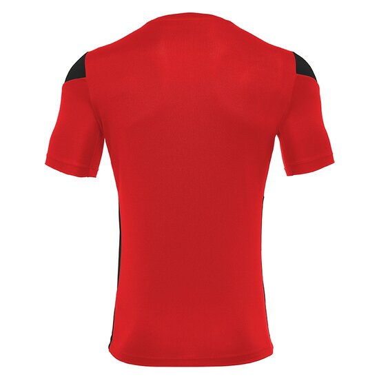 Macron Polis shirt rood zwart