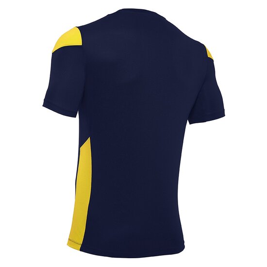 Macron Polis shirt navy geel