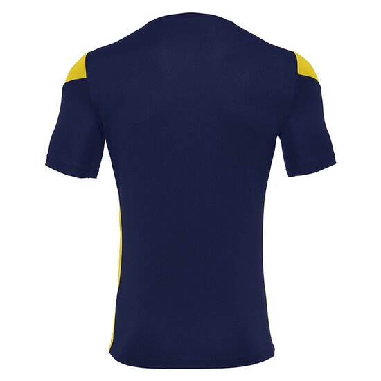 Macron Polis shirt navy geel