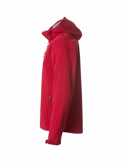 Clique Hoody Softshell Jas rood