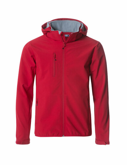 Clique Hoody Softshell Jas rood