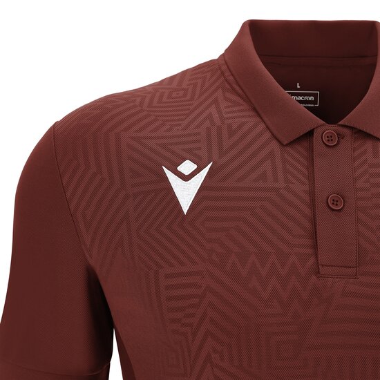 Macron Rap polo bordeaux rood