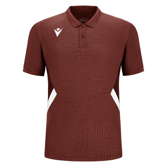 Macron Rap polo bordeaux rood