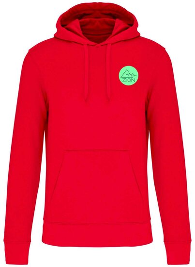 Festival ZION - hoodie heren - rood