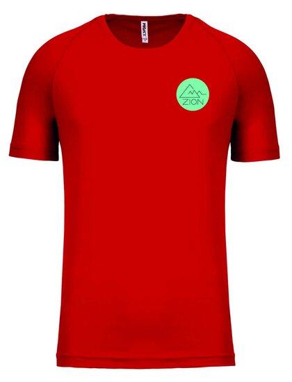 Festival ZION - shirt heren - rood