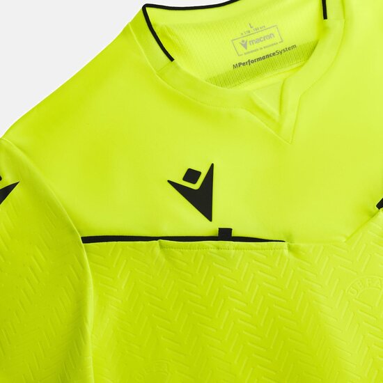 Macron UEFA shirt scheidsrechter geel