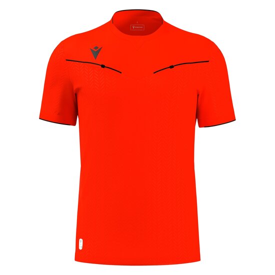 Macron Ponnet scheidsrechtersshirt rood