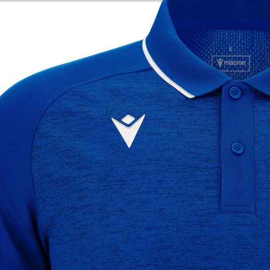 Macron Aulos polo blauw