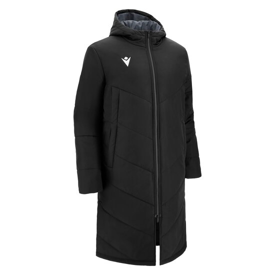 Macron Northland padded long jacket zwart