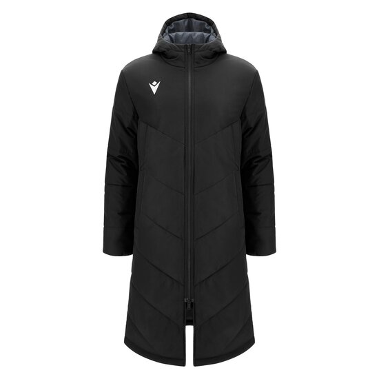 Macron Northland padded long jacket zwart