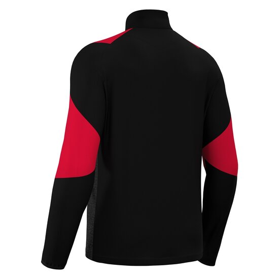 Macron Izel 1/4 Zip Top zwart rood