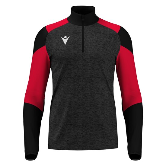 Macron Izel 1/4 Zip Top zwart rood