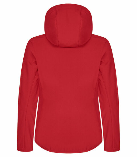 Clique Hoody Softshell Jas rood