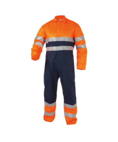 Zichtbaarheidsoverall Limoges navy oranje 1