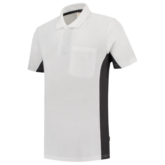 Poloshirt Tricorp TP2000 wit grijs 1