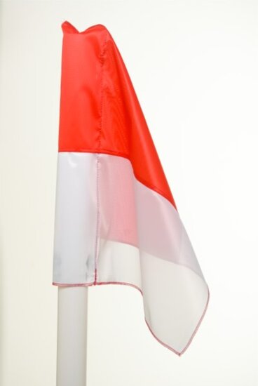 Hoekvlag | Cornervlag - rood/wit