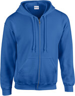 Gildan Hoodie rits blauw