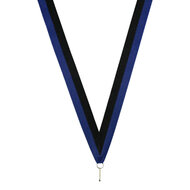 Neklint medaille zwart blauw