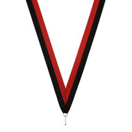 Neklint medaille rood zwart