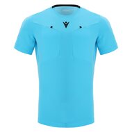 Macron scheidsrechtersshirt blauw