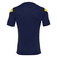 Macron Polis shirt navy geel