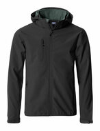 Clique Hoody Softshell Jas zwart