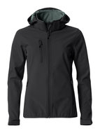 Clique Hoody Softshell Jas zwart