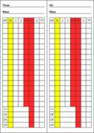 Scorebriefjes Handbal