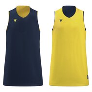 Macron Idaho reversible basketbalshirt - navy/geel