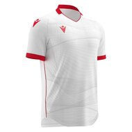 Macron Wyvern shirt wit rood