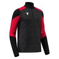 Macron Izel 1/4 Zip Top zwart rood