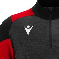 Macron Izel 1/4 Zip Top zwart rood