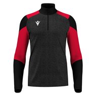 Macron Izel 1/4 Zip Top zwart rood