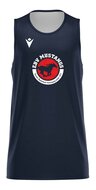 EBV Mustangs Macron X500 reversible basketbalshirt navy