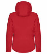 Clique Hoody Softshell Jas rood