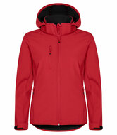 Clique Hoody Softshell Jas rood