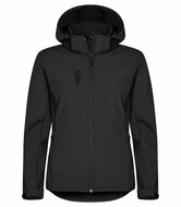 Clique Hoody Softshell Jas zwart